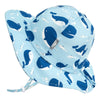 Jan & Jul Cotton Floppy Hat Blue Whale