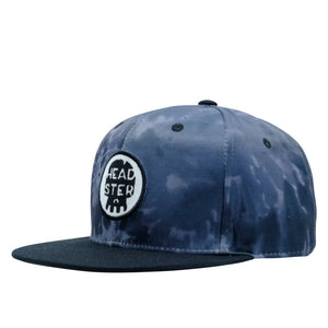 Headster Snapback Hats Tie Dye Black Kids