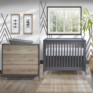 Tulip Metro Convertible Crib & 3-Drawer Dresser Sets