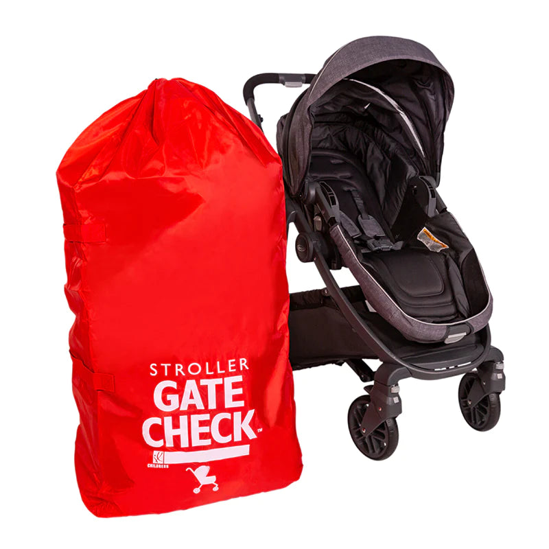 JL Childress Single/Double Stroller Gate Check Travel Bag Red