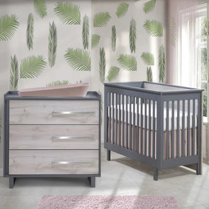 Tulip Urban Convertible Crib & 3-Drawer Dresser Sets