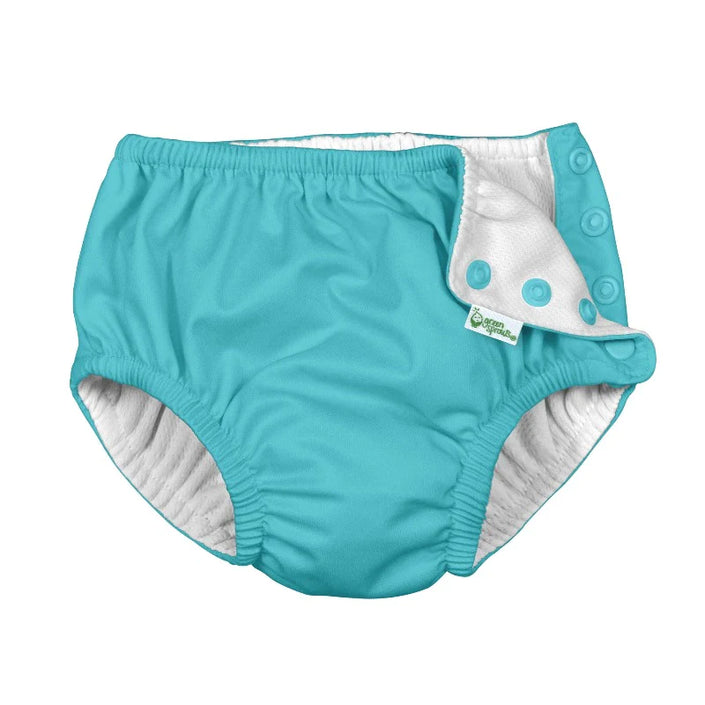 green sprouts Eco-Snap Swim Diaper Aqua