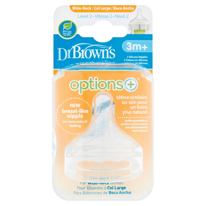 Dr. Brown's Options Wide Nipples (2 pack)