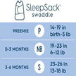 HALO 1.5 TOG Cotton SleepSack Swaddles Space Small