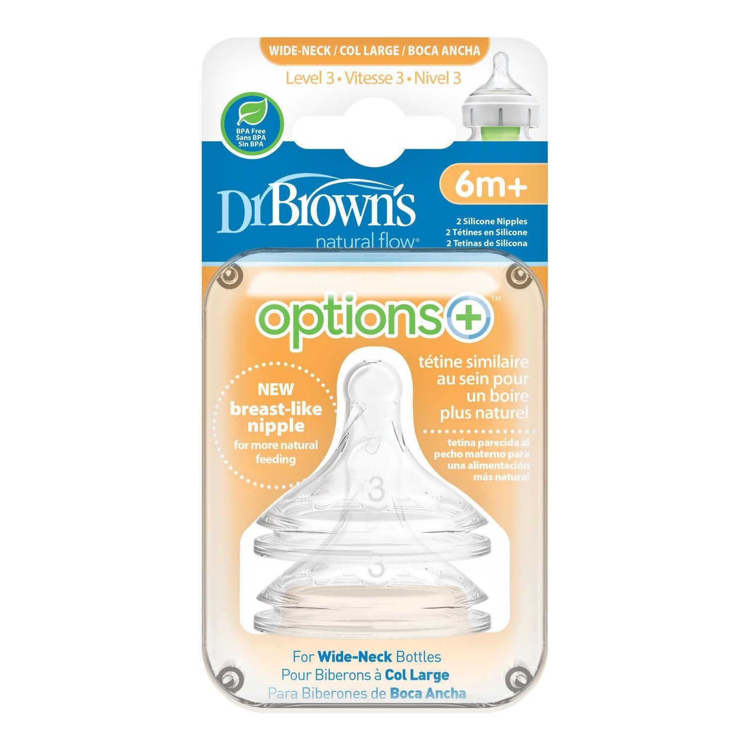 Dr. Brown's Options Wide Nipples (2 Pack)