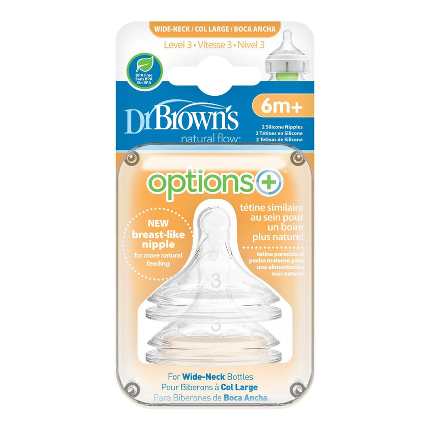 Dr. Brown's Options Wide Nipples (2 pack)