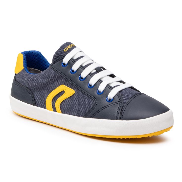 Geox Gisli Sneakers Navy/Yellow