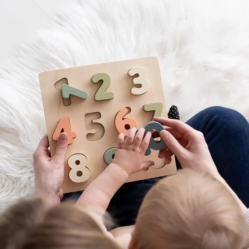 Pearhead Wooden Numbers Puzzle