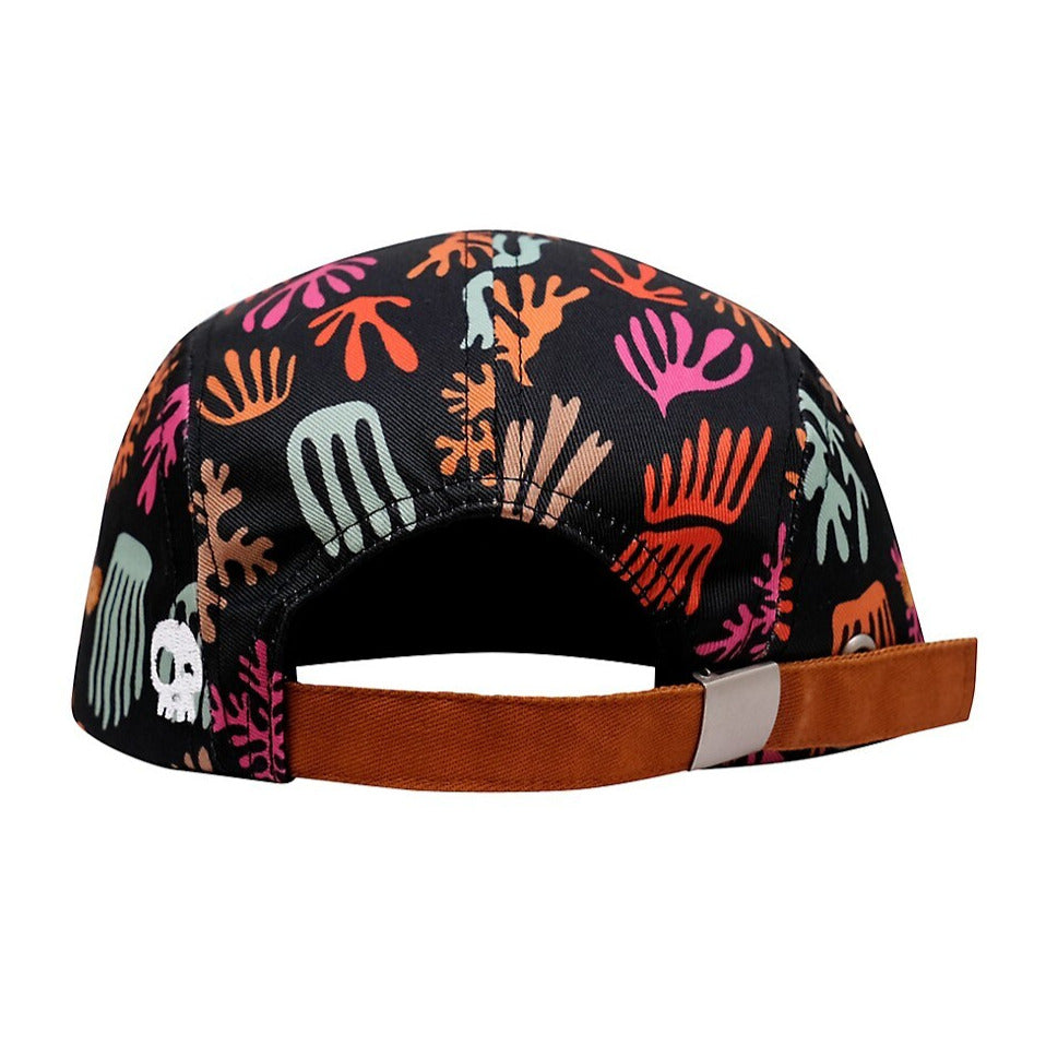 Headster 5 Panel Hats Seawall Black Youth