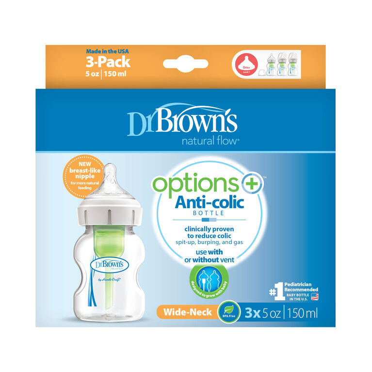 Dr. Brown's Options Wide 5oz. PP Bottles (3 Pack)