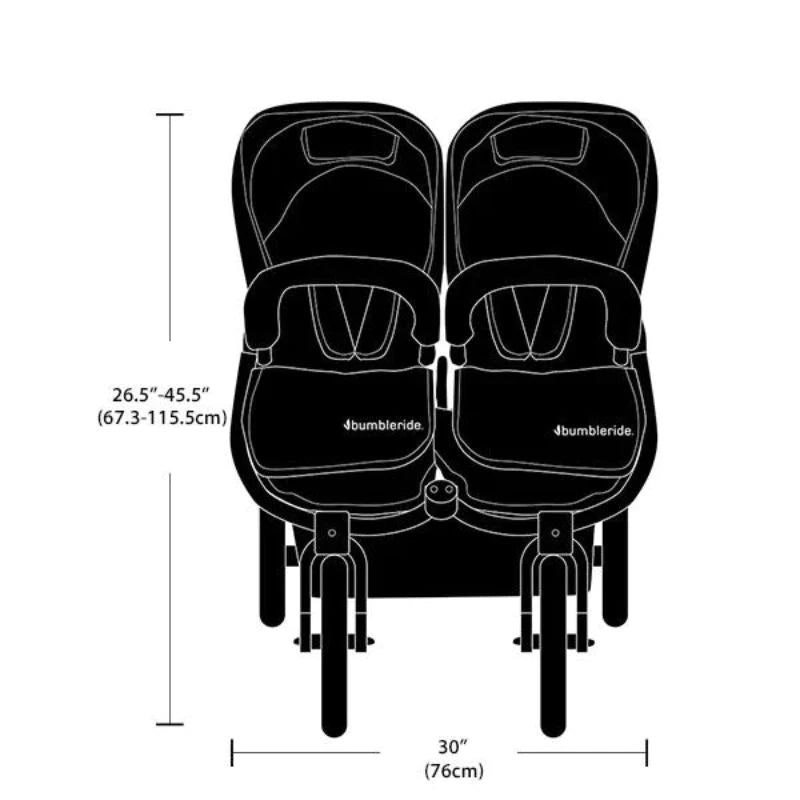 Bumbleride 2022 Indie Twin Stroller Black (store demo)