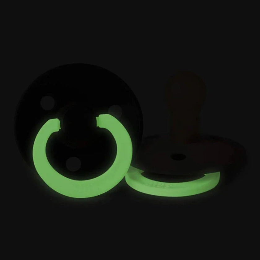 BIBS Colour GLOW Pacifiers (2 Pack)