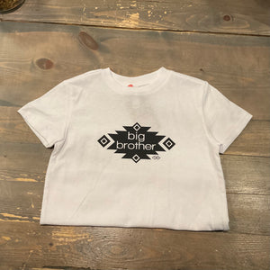 Awasis Boutique Big Brother Toddler T-Shirts White/Black 5T-6T