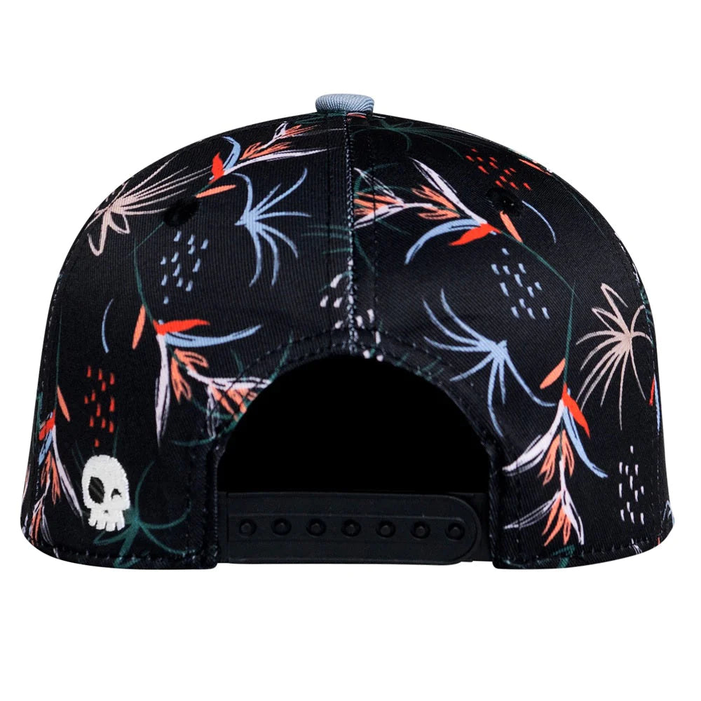 Headster Snapback Hats Birds of Paradise Black