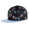 Headster Snapback Hats Birds of Paradise Black