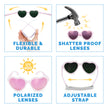 Jan & Jul Polarized Heart Sunglasses Medium