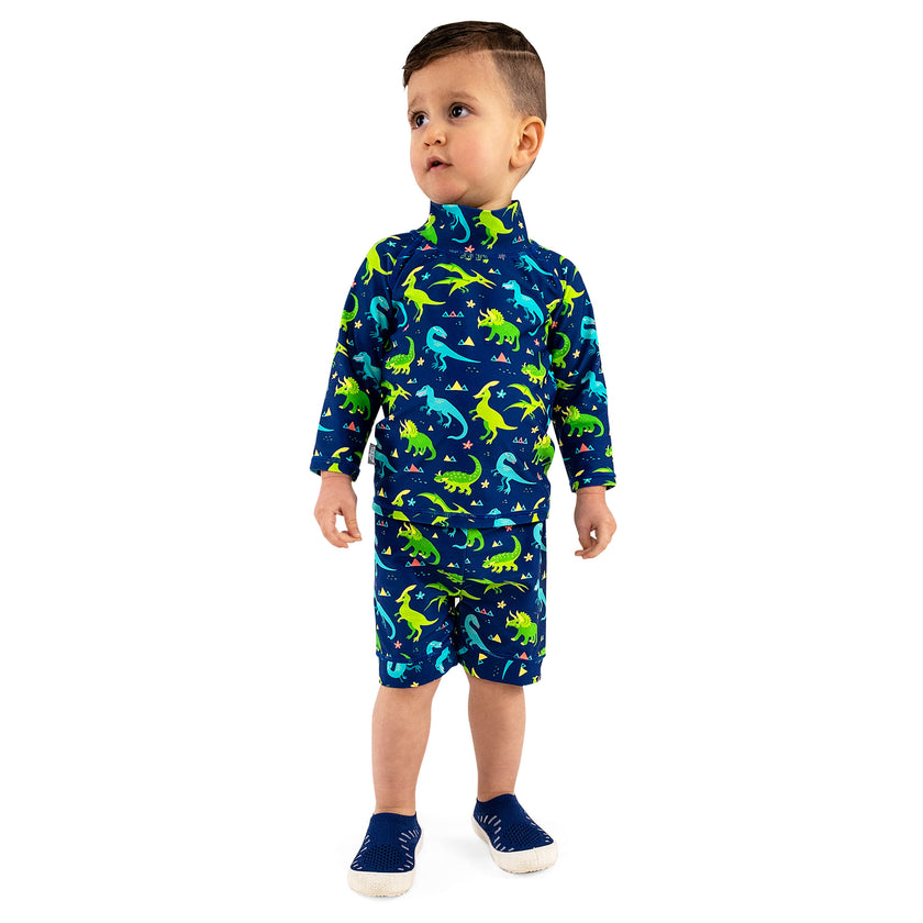 Jan & Jul 2-Piece UV Swimsuit Dinoland