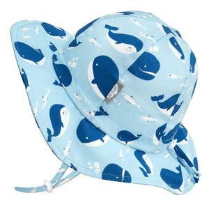 Jan & Jul Cotton Floppy Hat Blue Whale