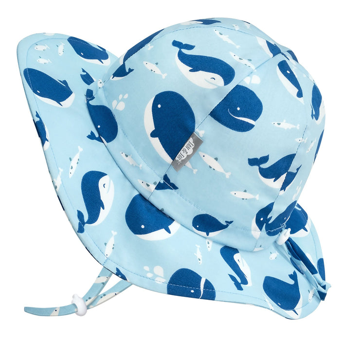 Jan & Jul Cotton Floppy Hat Blue Whale