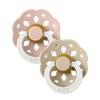 BIBS Boheme GLOW Pacifiers (2-Pack) Blush/Vanilla