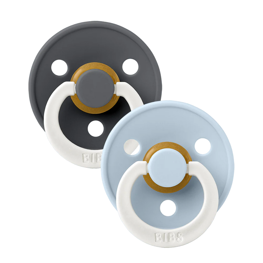 BIBS Colour GLOW Pacifiers (2 Pack)
