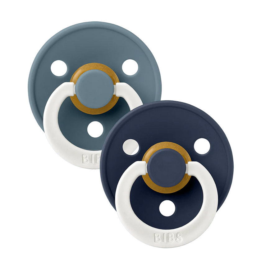 BIBS Colour GLOW Pacifiers (2 Pack)