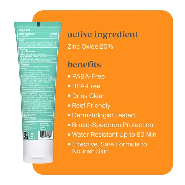 thinkkids Clear Zinc Sunscreen Lotion SPF30 (3oz.)