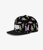Headster Snapback Hats Dino Black