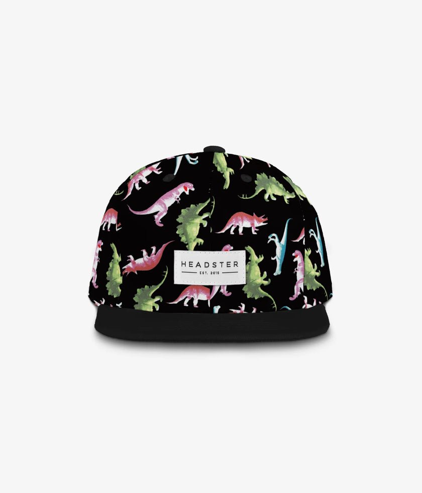 Headster Snapback Hats Dino Black