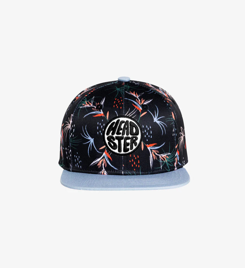 Headster Snapback Hats Birds of Paradise Black