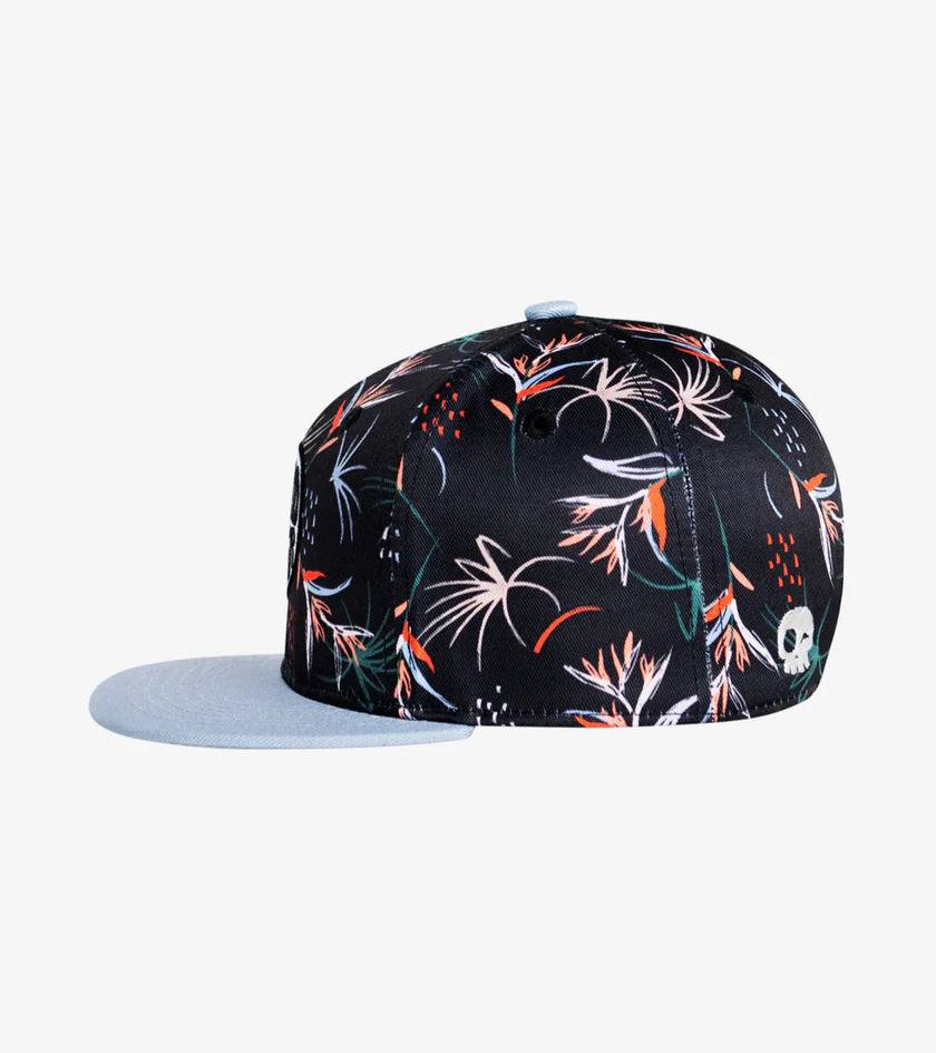 Headster Snapback Hats Birds of Paradise Black