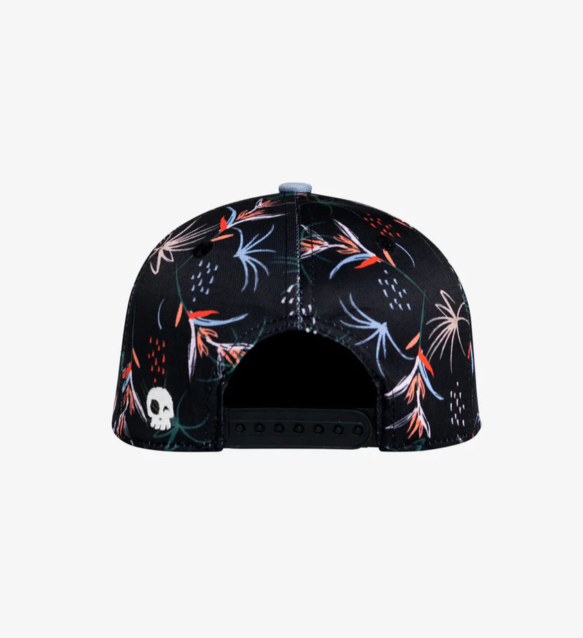 Headster Snapback Hats Birds of Paradise Black