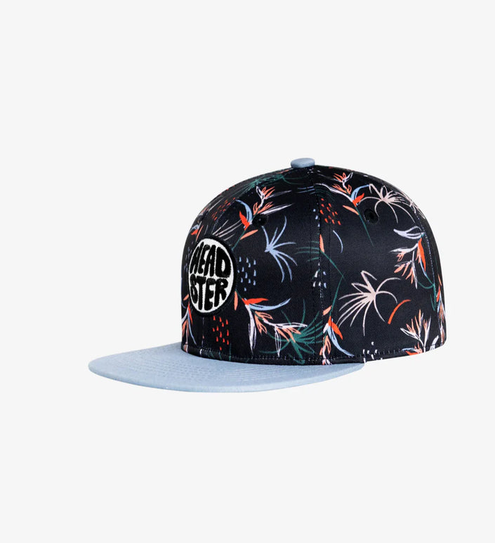 Headster Snapback Hats Birds of Paradise Black
