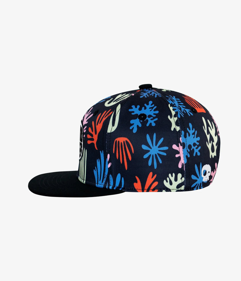 Headster Snapback Hats Seawall Black