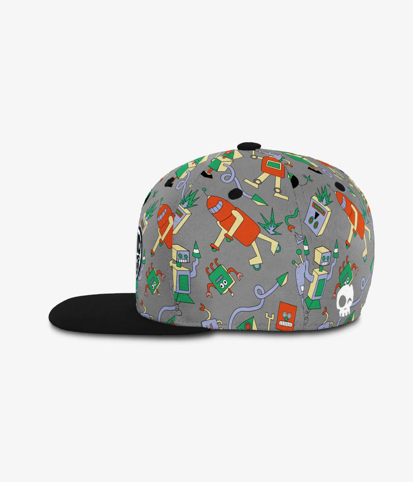 Headster SnapBack Hat Robotic Chaos