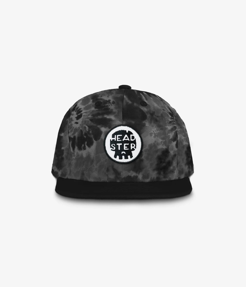 Headster Snapback Hats Tie Dye Black