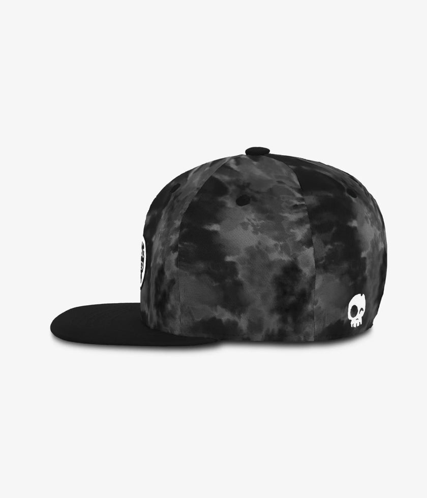 Headster Snapback Hats Tie Dye Black