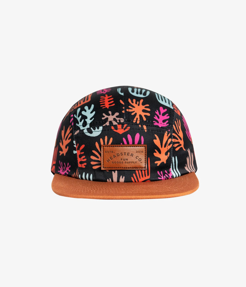 Headster 5 Panel Hats Seawall Black