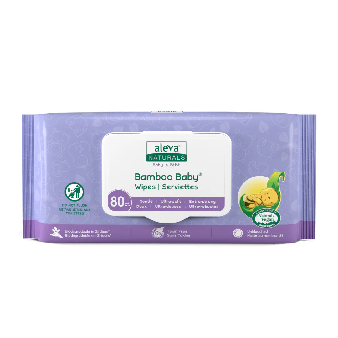 Aleva Bamboo Baby Wipes (80 pack)