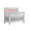 Natart Taylor Convertible Crib with Channel Tufted Panel