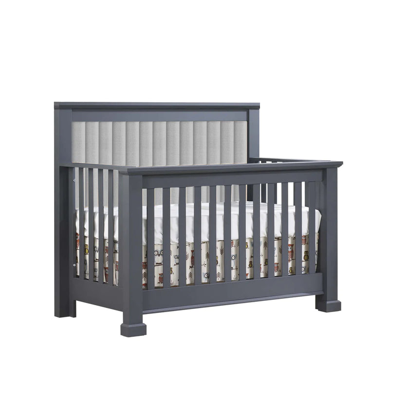 Natart Taylor Convertible Crib with Channel Tufted Panel