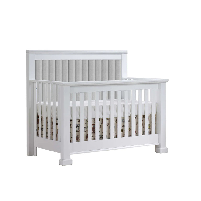 Natart Taylor Convertible Crib with Channel Tufted Panel