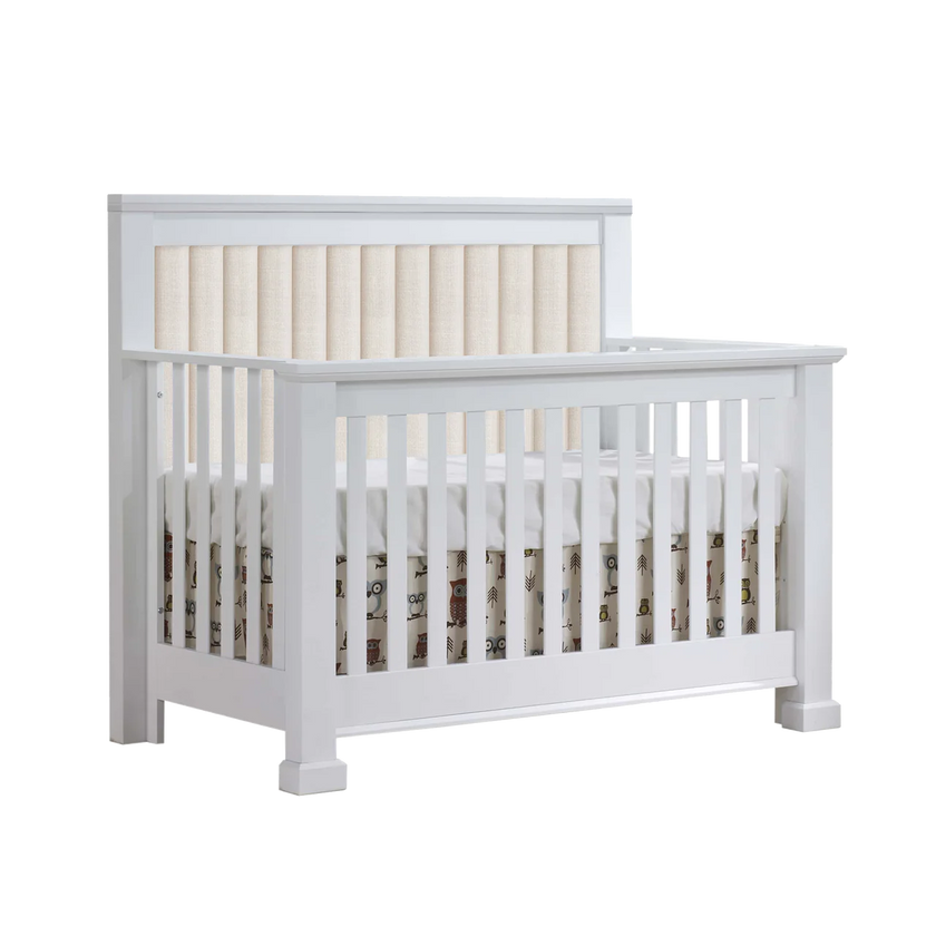Natart Taylor Convertible Crib with Channel Tufted Panel