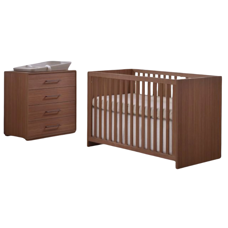 Tulip Contempo Classic Crib & 4-Drawer Dresser Set