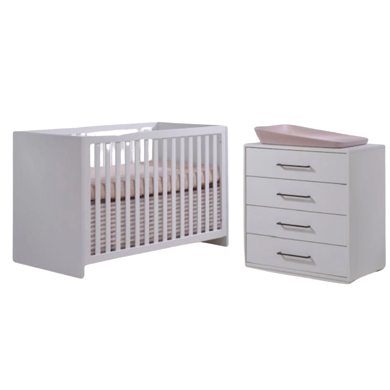Tulip Contempo Classic Crib & 4-Drawer Dresser Set