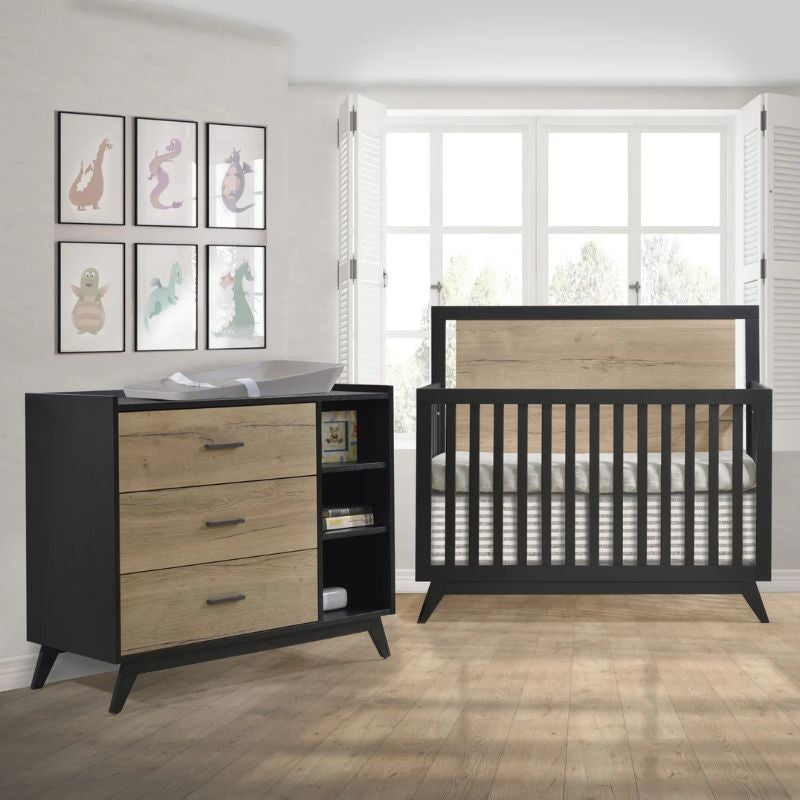 Tulip Sissi Convertible Crib & Combo Dresser Set