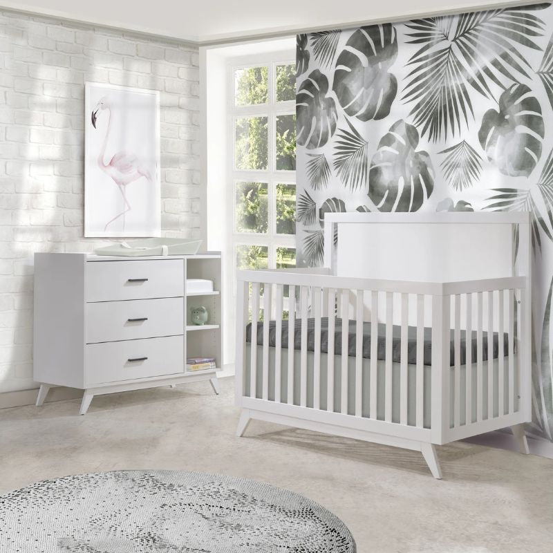 Tulip Sissi Convertible Crib & Combo Dresser Set