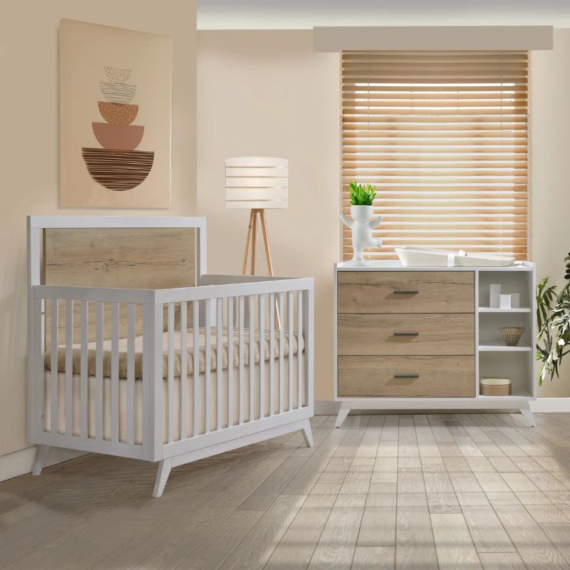 Tulip Sissi Convertible Crib & Combo Dresser Set