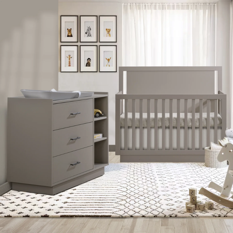 Tulip Tito Convertible Crib & Combo Dresser Set