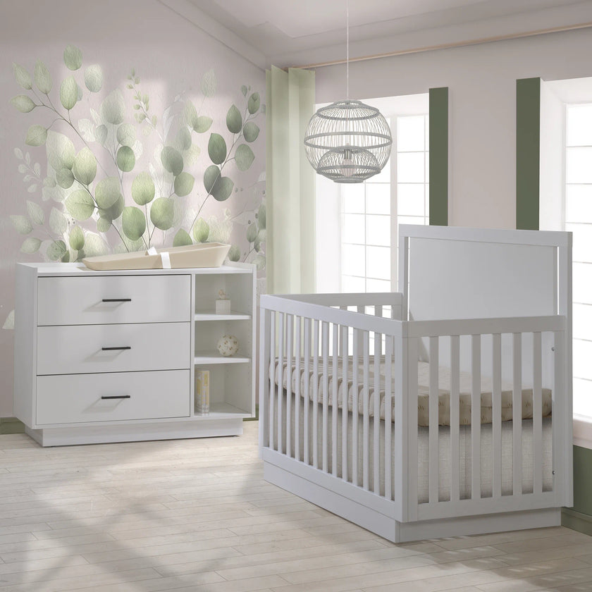 Tulip Tito Convertible Crib & Combo Dresser Set